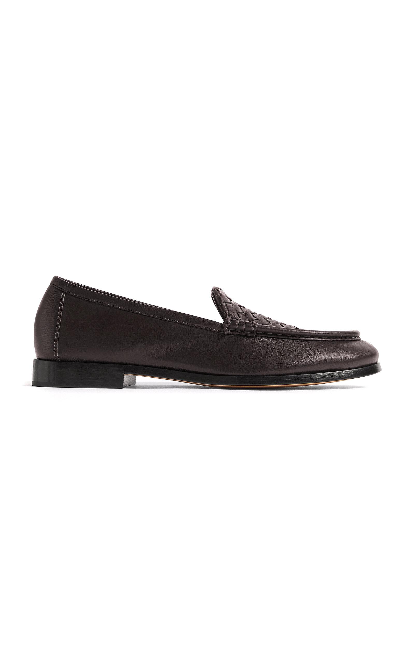 Bottega Veneta Silenzio Leather Loafers - Moda Operandi by BOTTEGA VENETA
