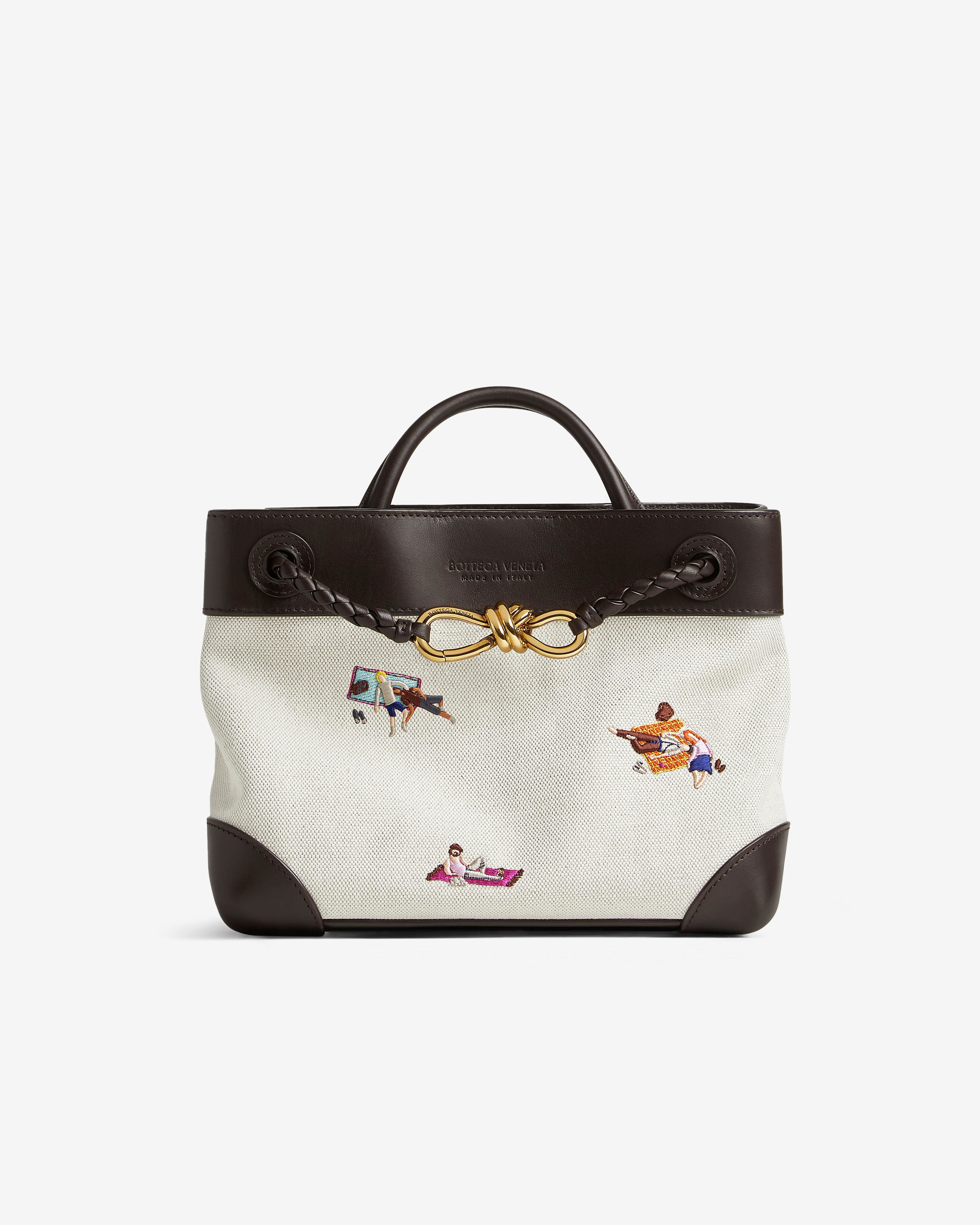 Bottega Veneta - Small Andiamo Bag - (Natural/Fondant) by BOTTEGA VENETA