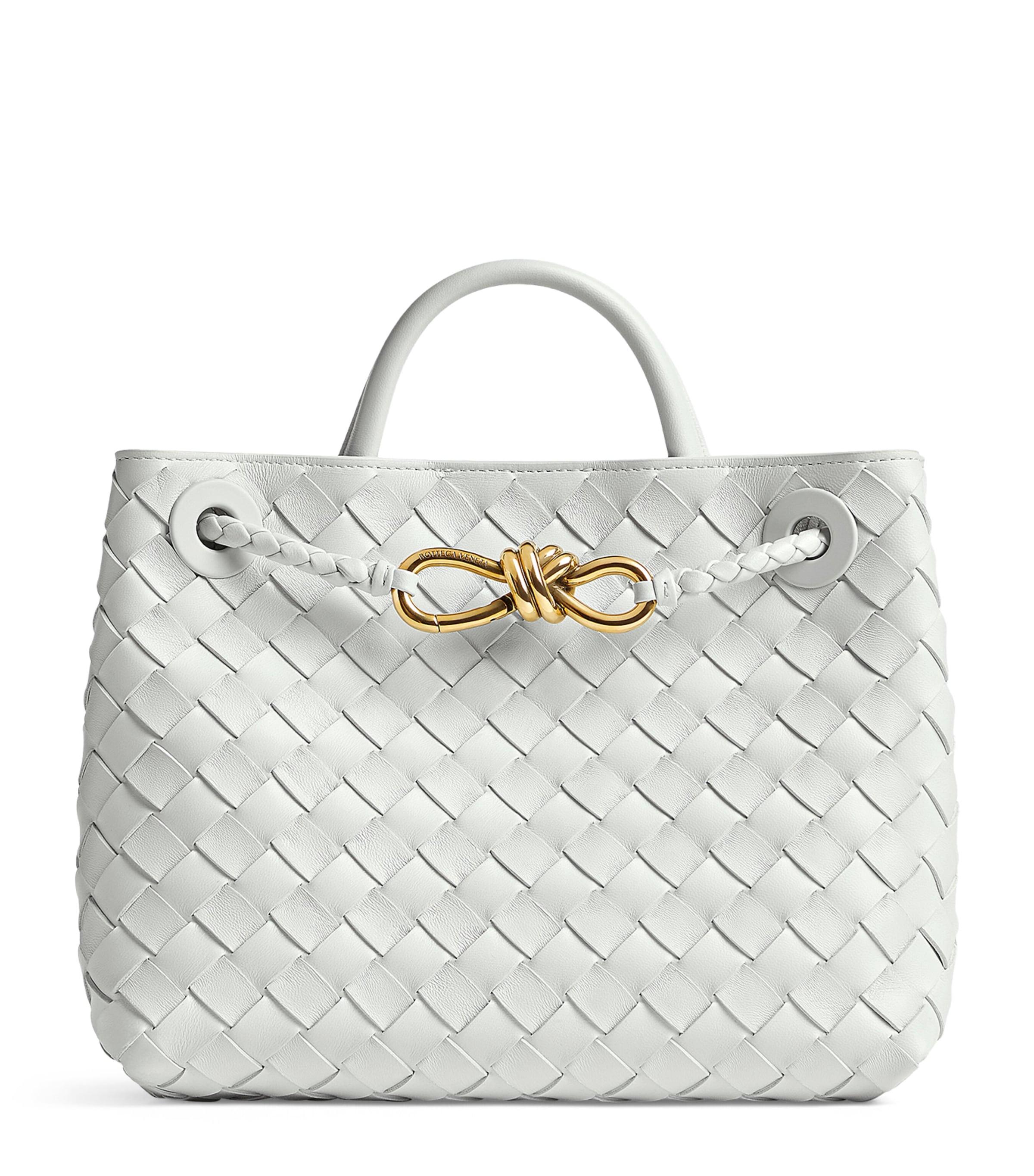 Bottega Veneta Small Intrecciato Leather Andiamo Top-Handle Bag by BOTTEGA VENETA
