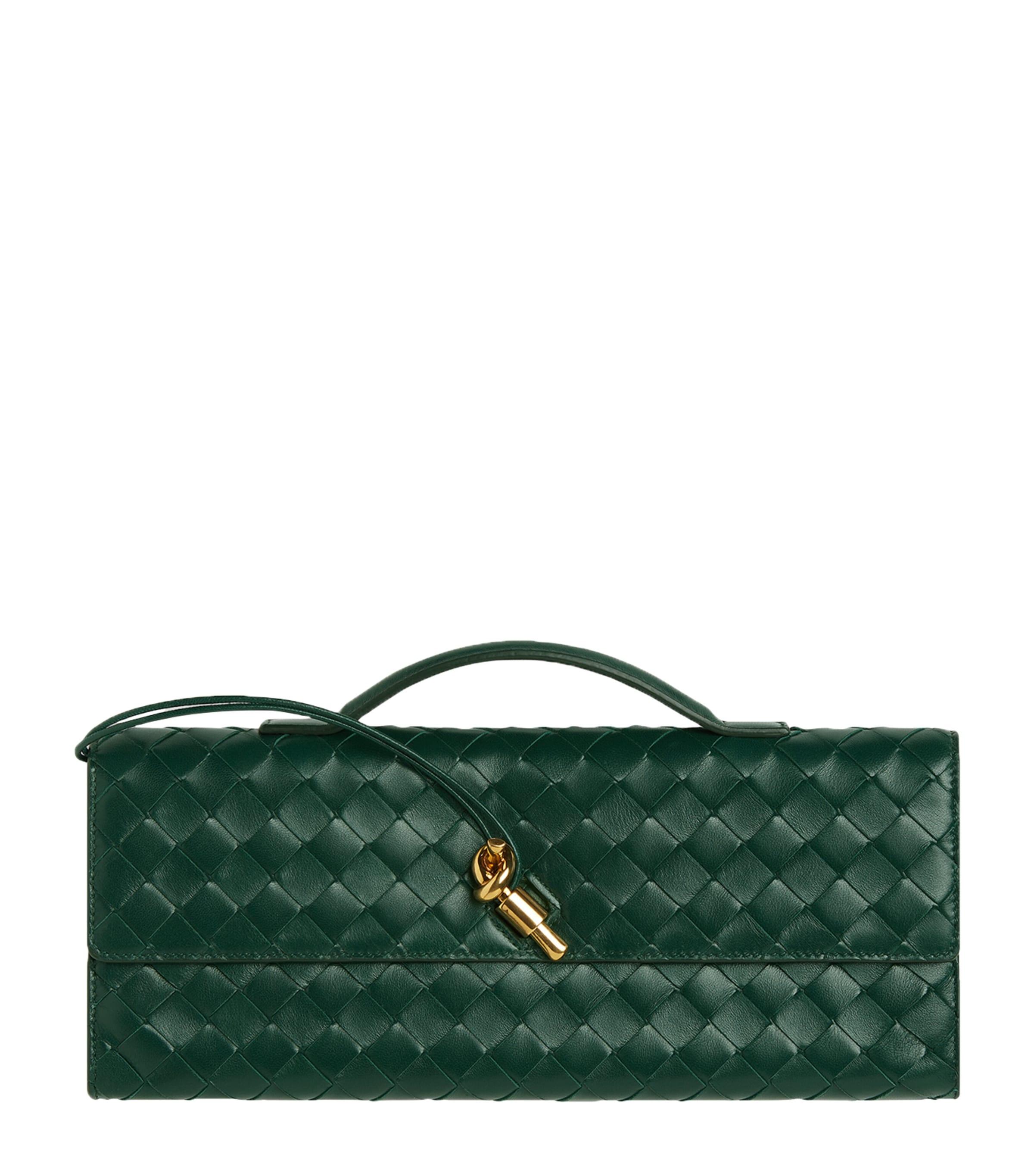Bottega Veneta Small Leather Top-Handle Clutch Bag by BOTTEGA VENETA