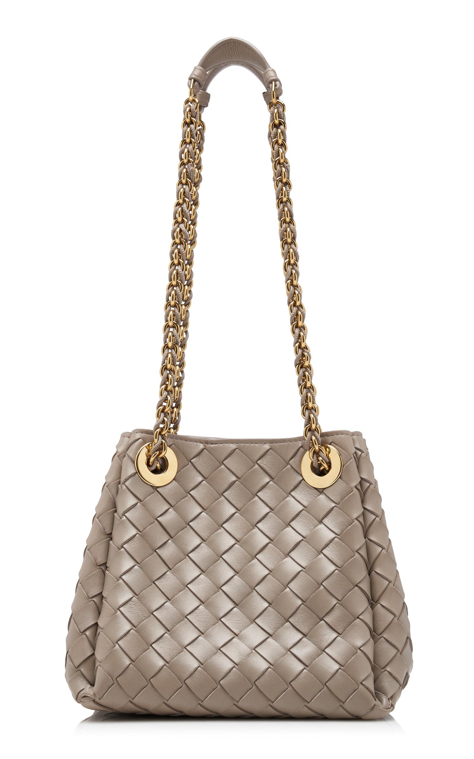 Bottega Veneta Small Parachute Intrecciato Leather Chain Bag - Moda Operandi by BOTTEGA VENETA