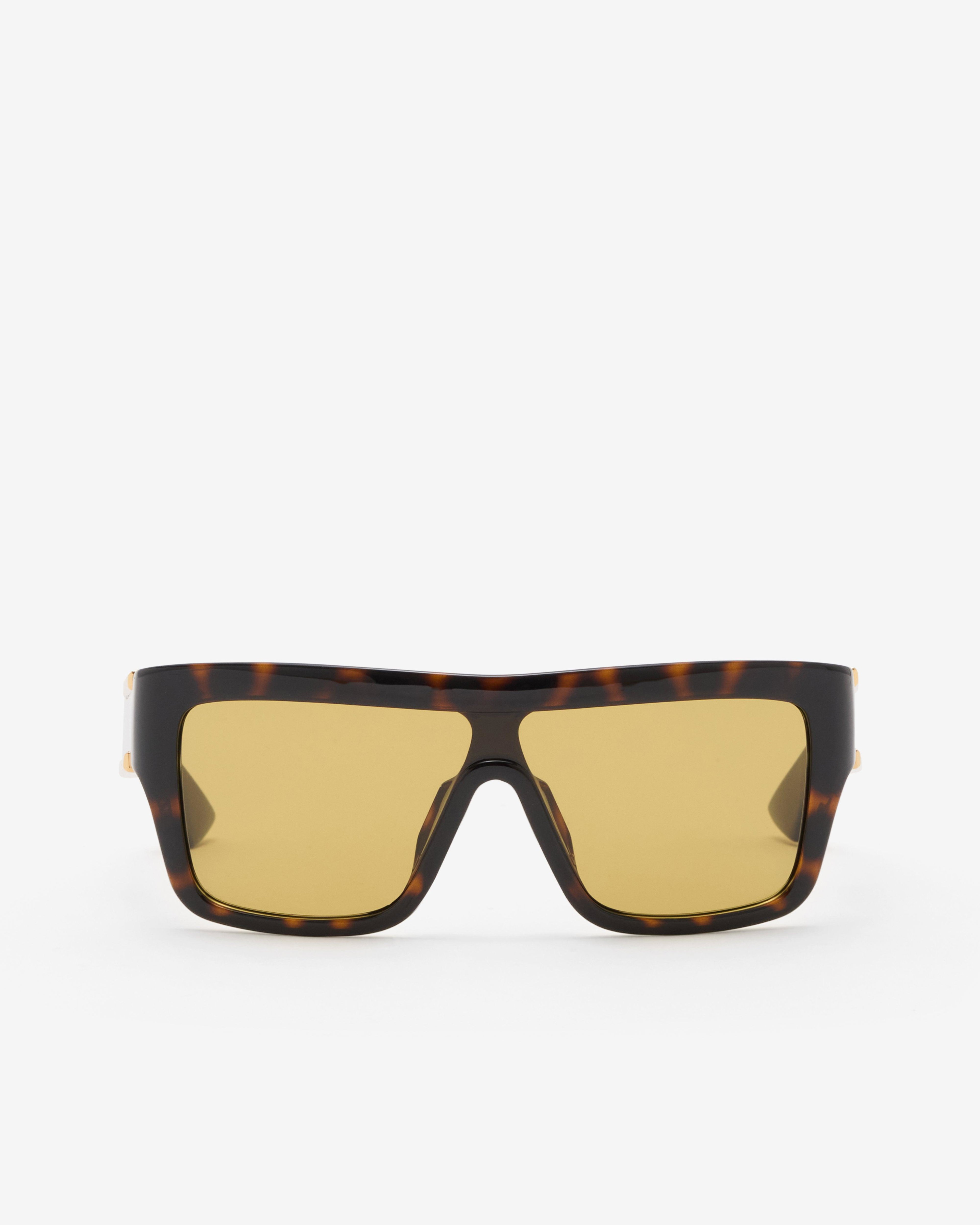 Bottega Veneta  - Square Frame Sunglasses - (Tortoise Shell) by BOTTEGA VENETA