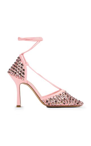 Bottega Veneta Stretch Lace-Up Crystal Sandals - Moda Operandi by BOTTEGA VENETA