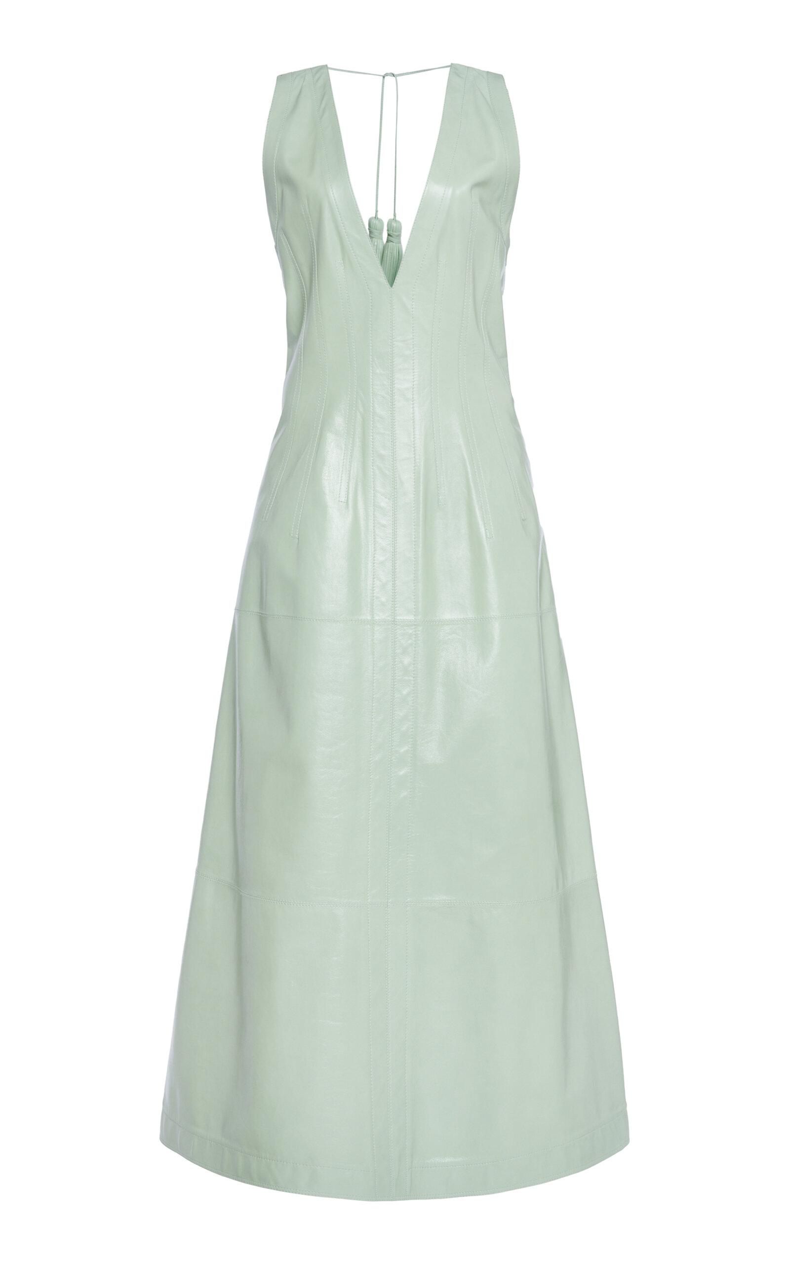 Bottega Veneta Tasseled Leather Midi Dress - Moda Operandi by BOTTEGA VENETA