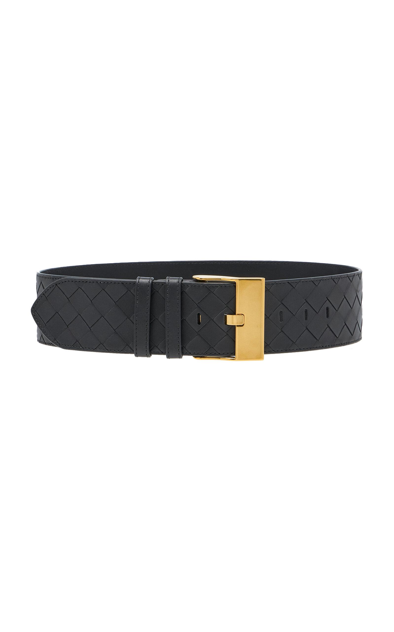 Bottega Veneta Wide Intrecciato Leather Belt  - Moda Operandi by BOTTEGA VENETA