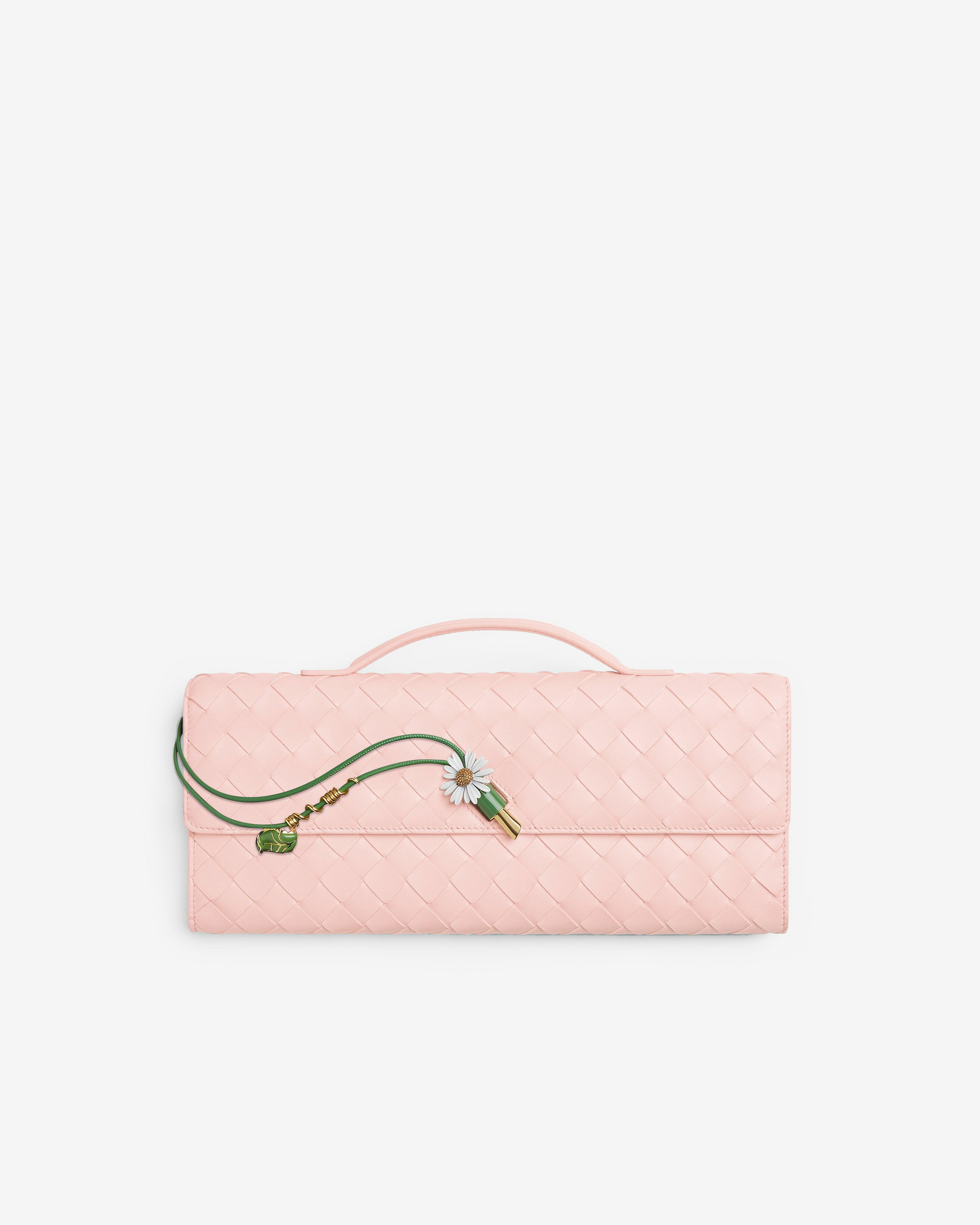 Bottega Veneta - Women’s Andiamo Clutch - (Seashell) by BOTTEGA VENETA