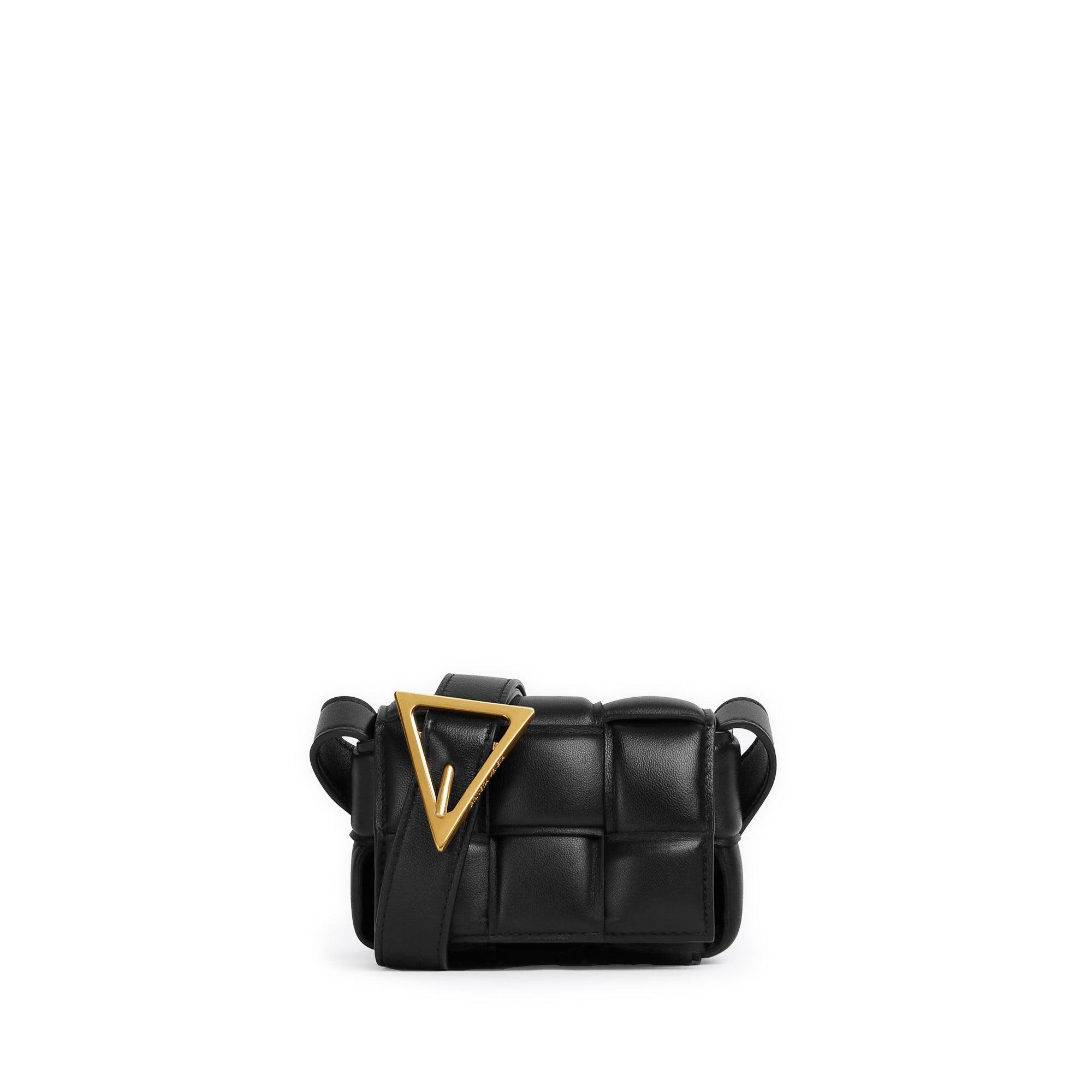Bottega Veneta Women's Candy Padded Cassette Bag (Black/Gold) by BOTTEGA VENETA