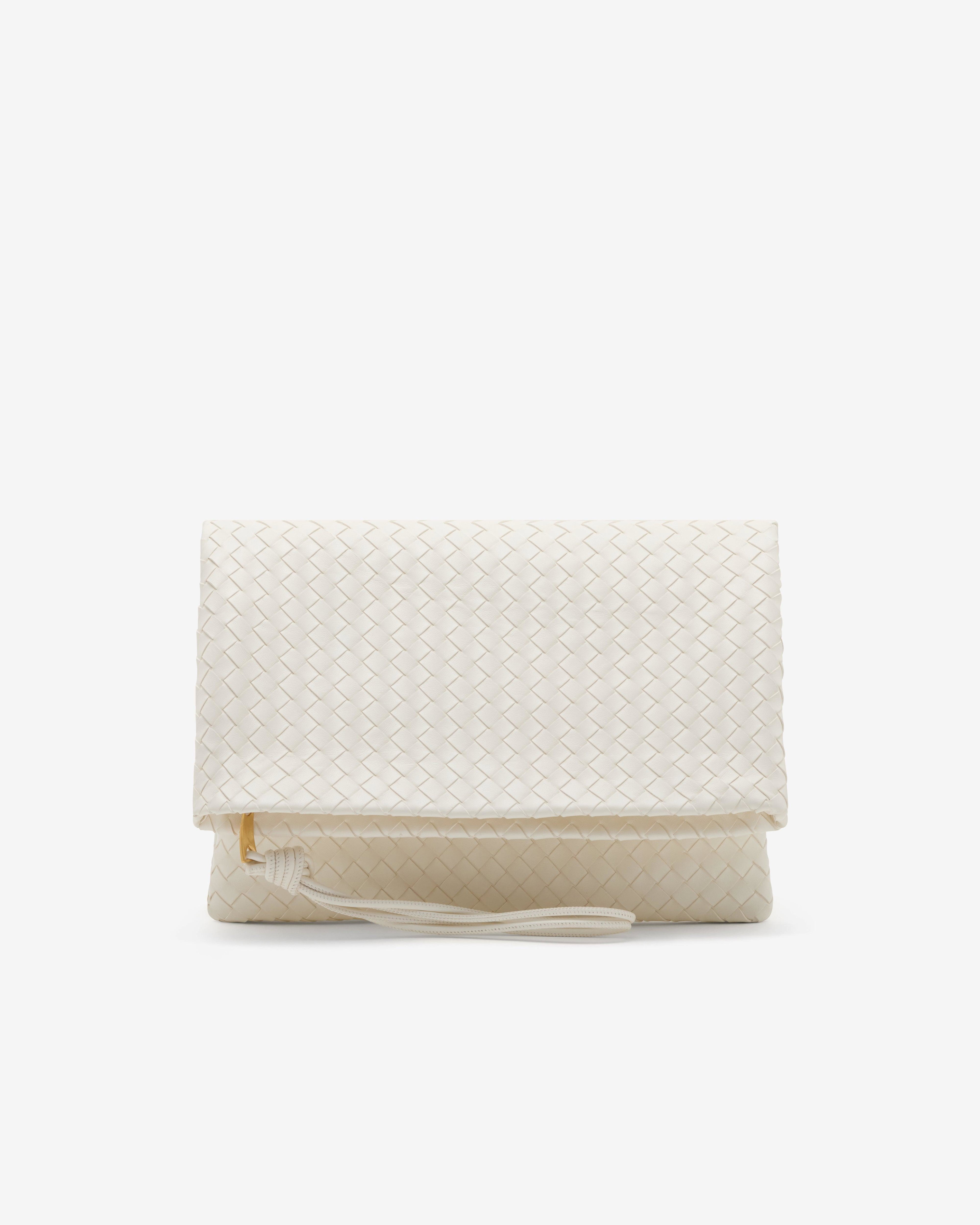 Bottega Veneta  - Women's Giornale Pouch - (Ecru) by BOTTEGA VENETA