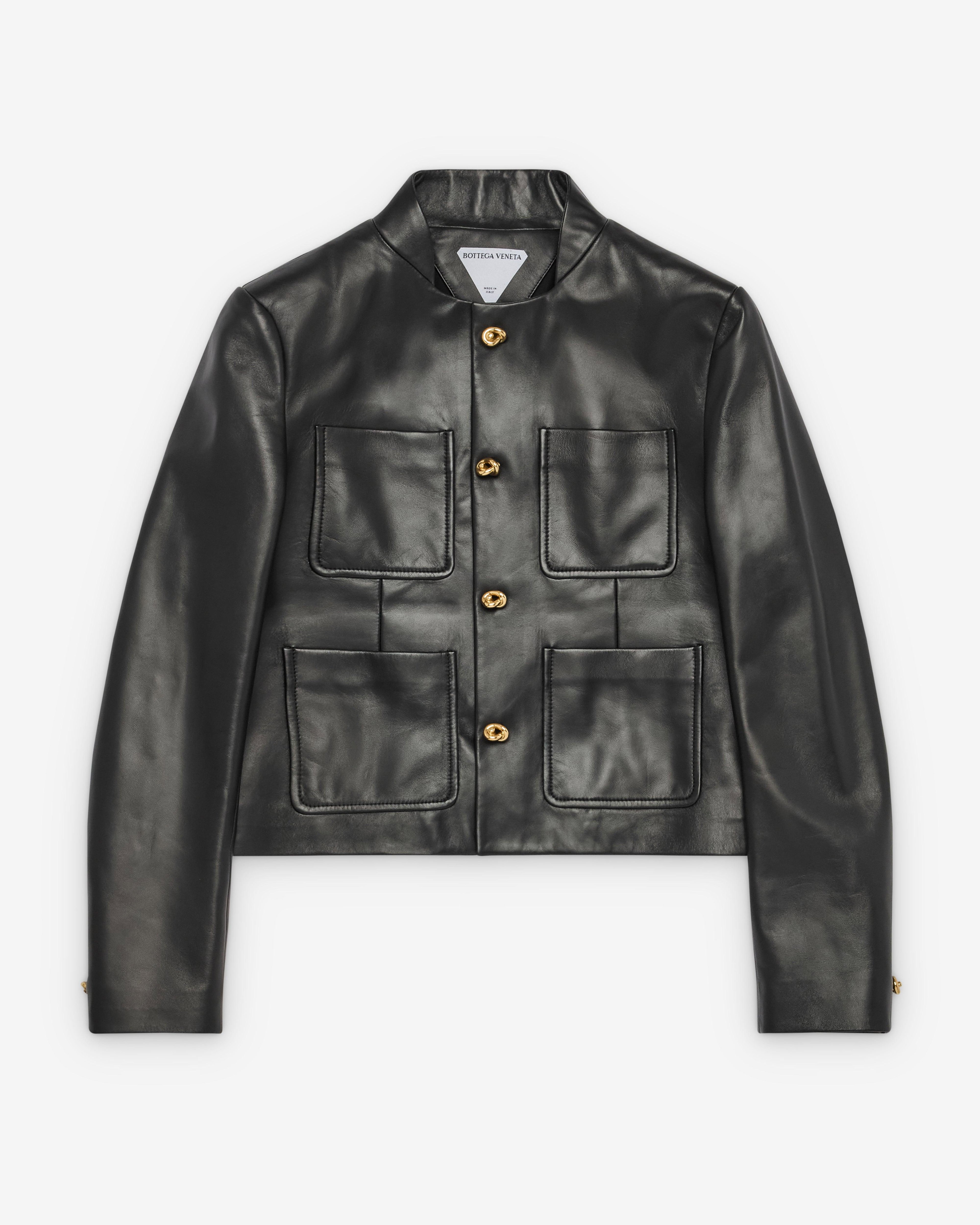 Bottega Veneta - Women's Knot Leather Jacket - (Black) by BOTTEGA VENETA