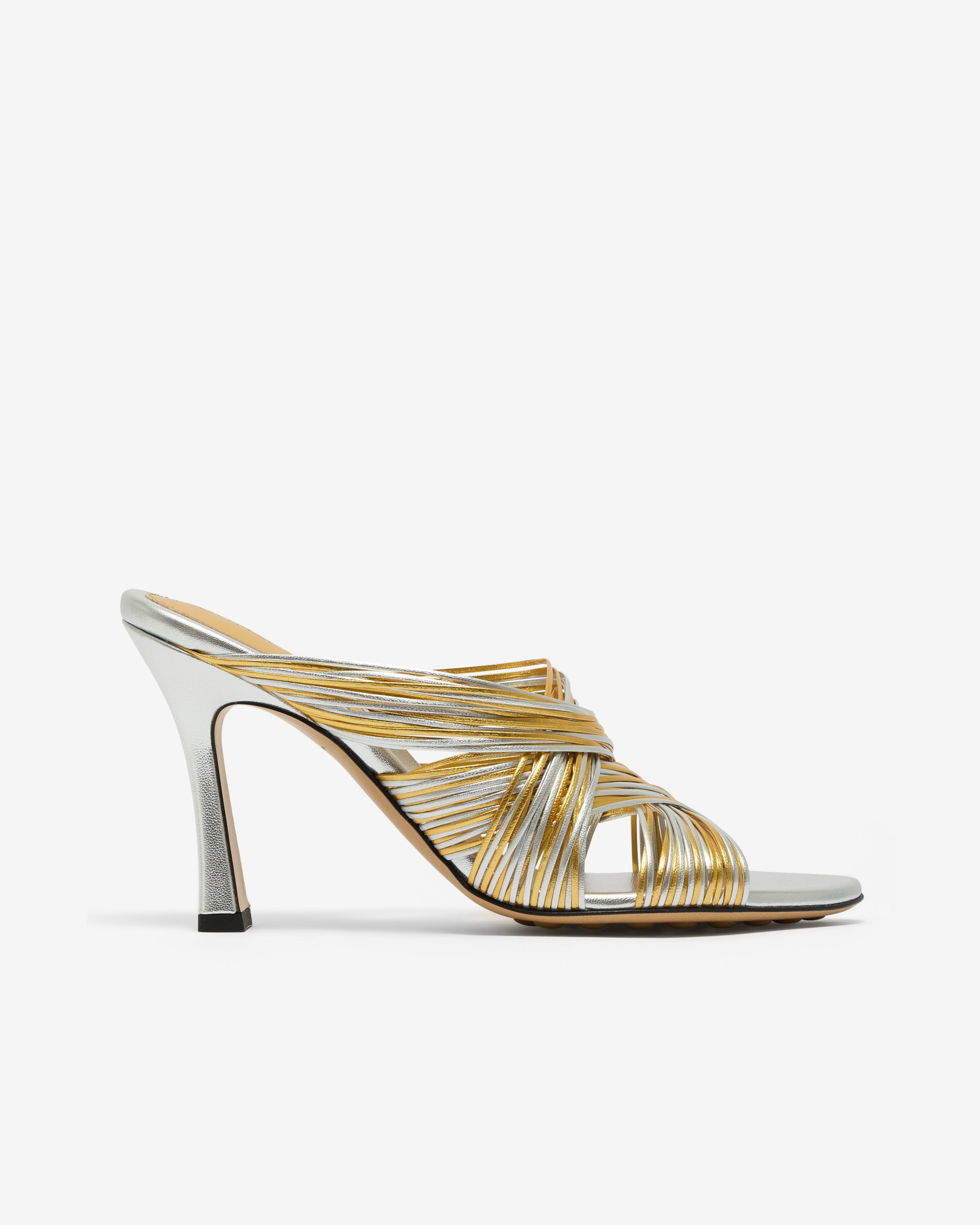 Bottega Veneta - Women's Rana Mule - (Gold/Silver) by BOTTEGA VENETA