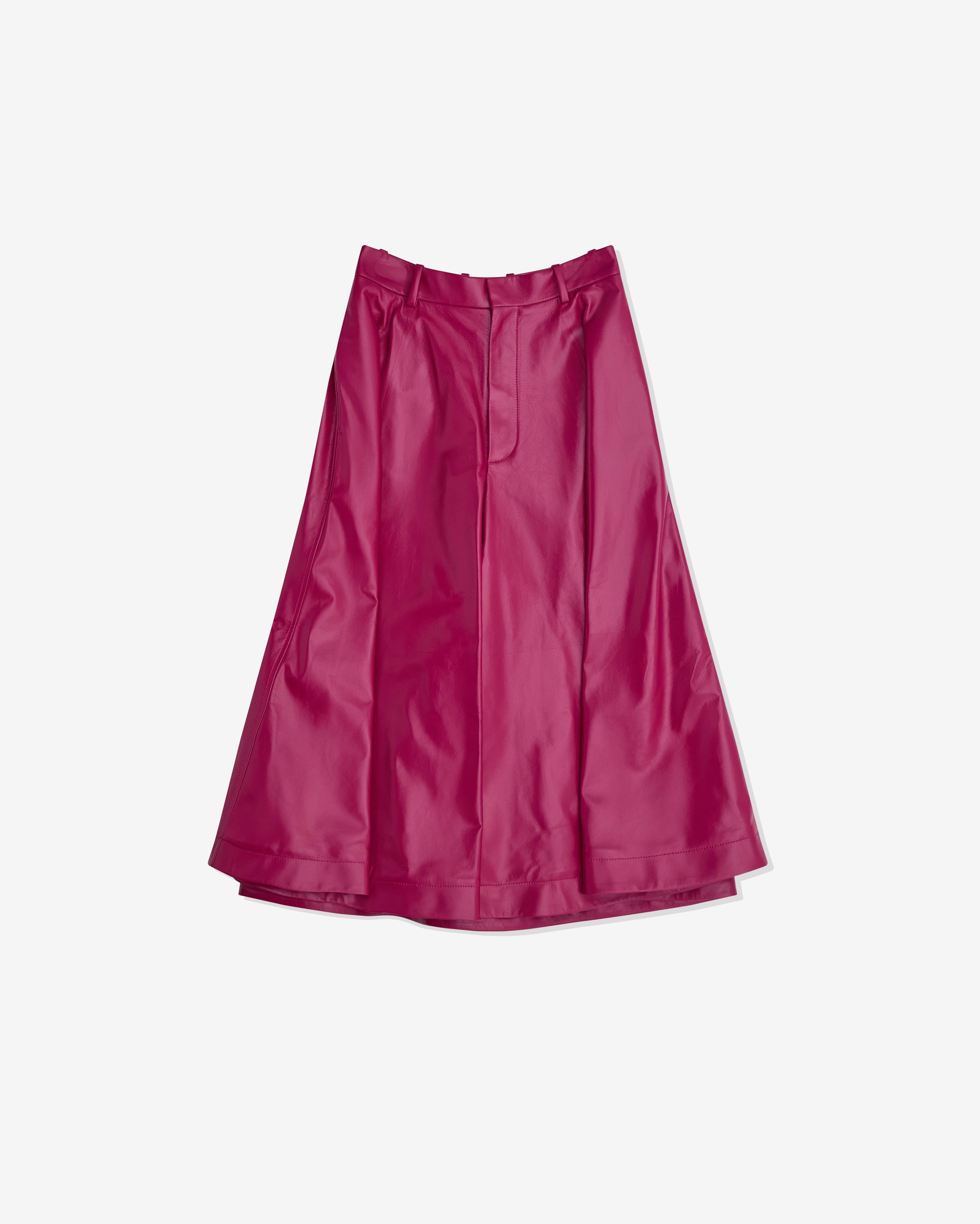 Bottega Veneta - Women’s Shiny Nappa Coulotte - (Boysendberry) by BOTTEGA VENETA