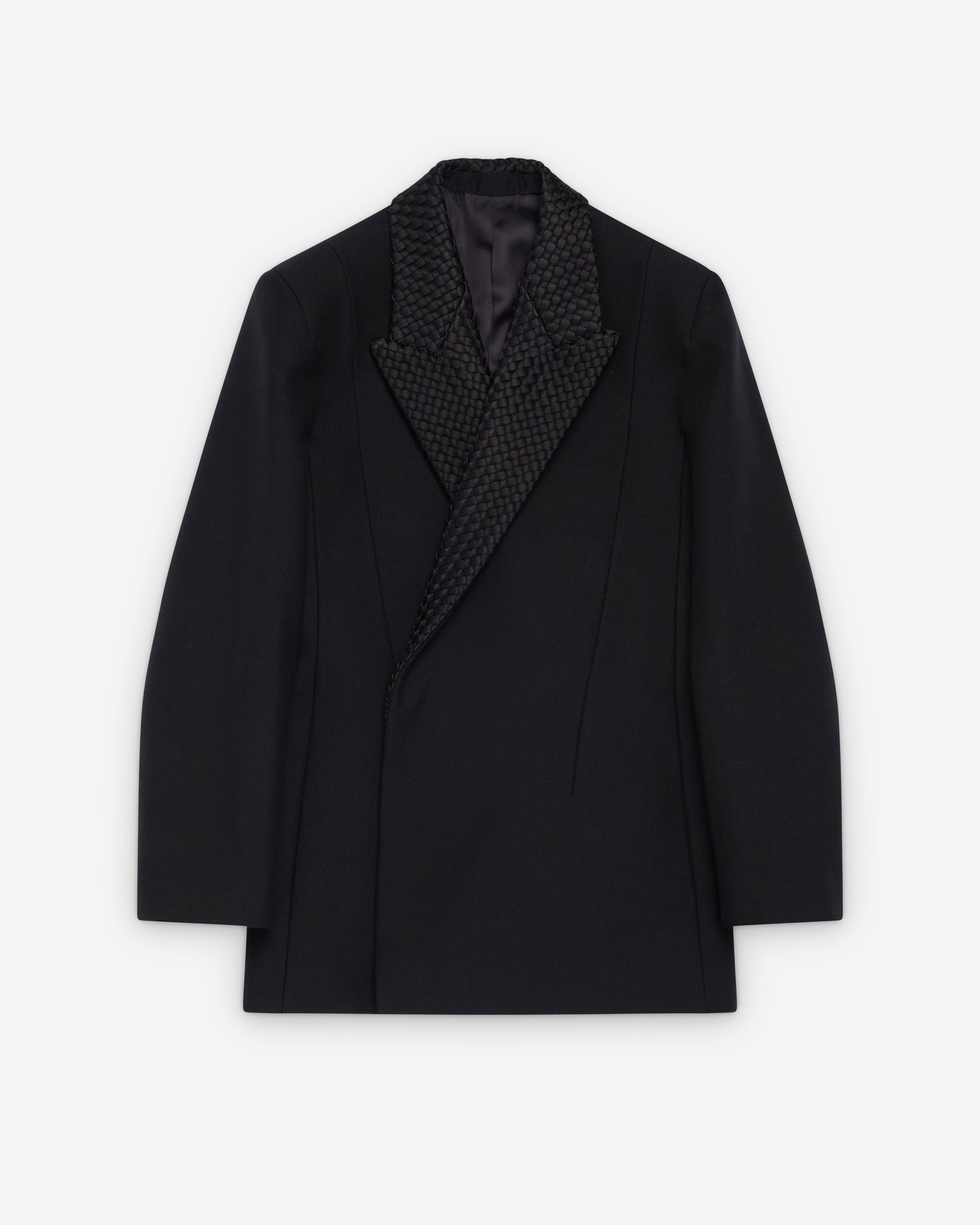 Bottega Veneta  - Women's Splitable Wool And Mohair Jacket - (Double Black) by BOTTEGA VENETA