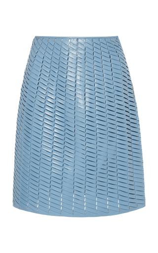 Bottega Veneta Woven Leather Mini Skirt - Moda Operandi by BOTTEGA VENETA