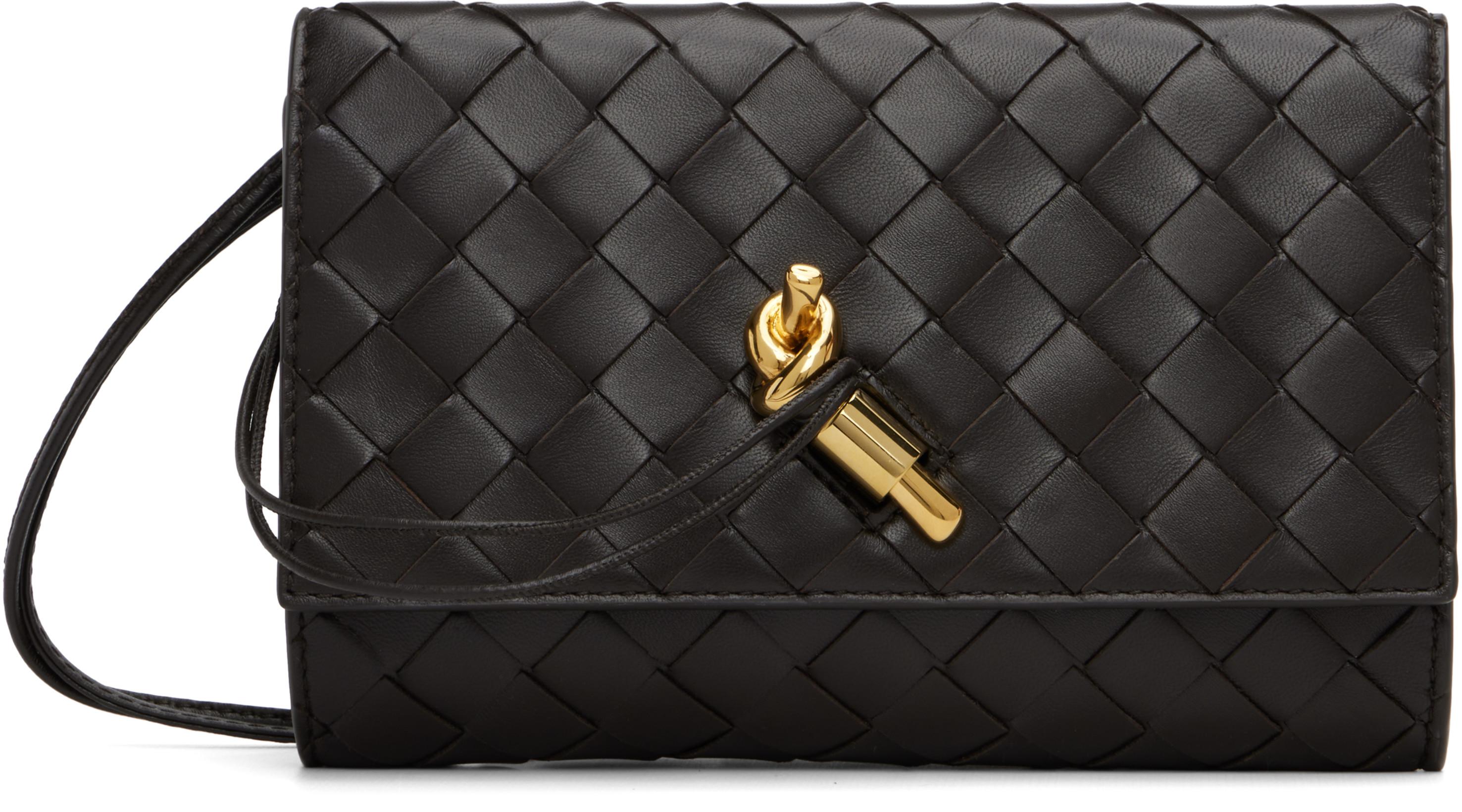 Brown Andiamo Bag by BOTTEGA VENETA