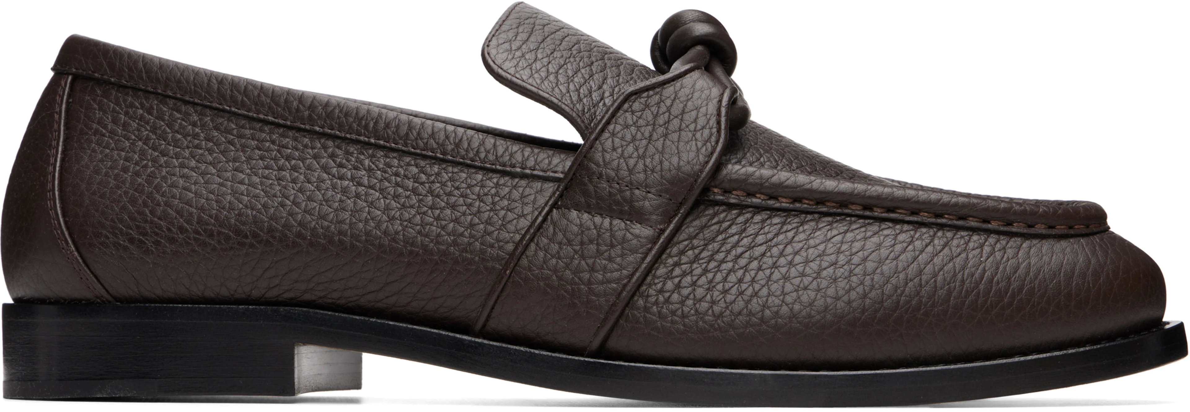 Brown Astaire Loafers by BOTTEGA VENETA