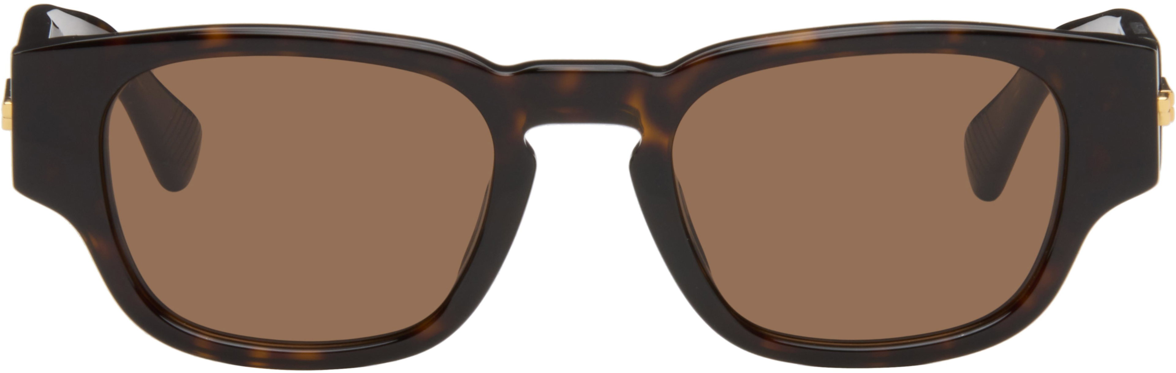 Brown Classic Panthos Sunglasses by BOTTEGA VENETA