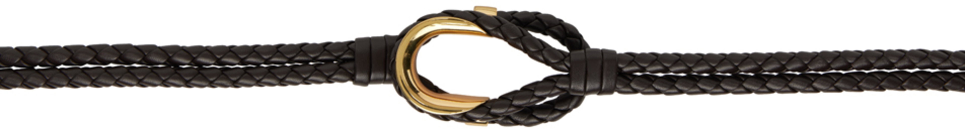 Brown Coaxial Belt by BOTTEGA VENETA
