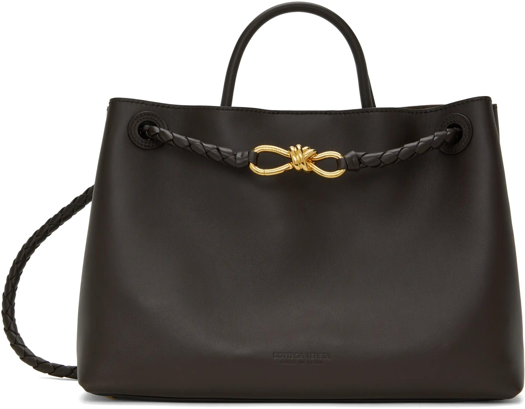 Brown Medium Andiamo Bag by BOTTEGA VENETA