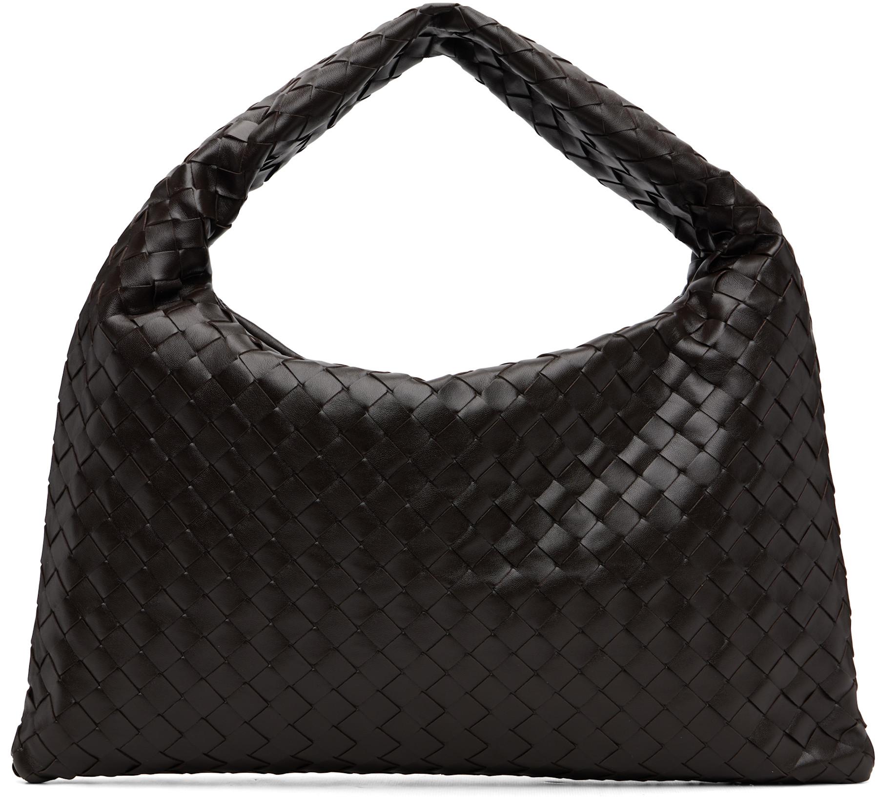 Brown New Small Hop Intrecciato Bag by BOTTEGA VENETA
