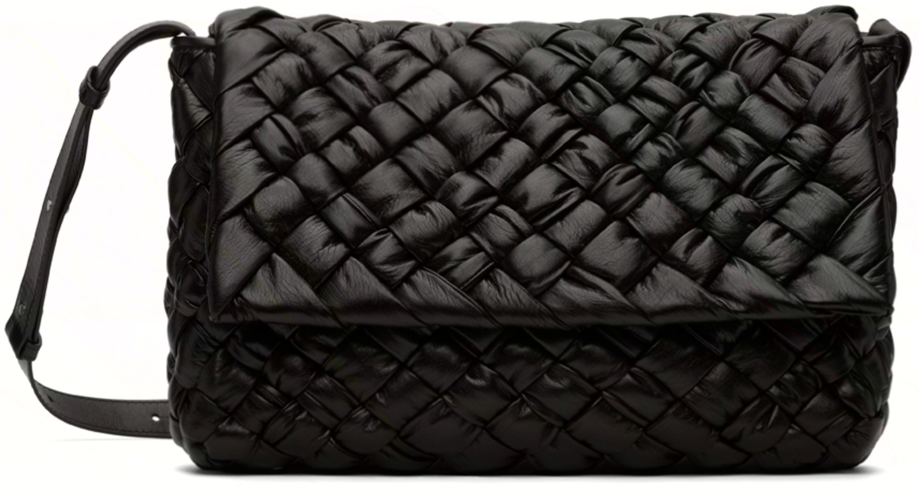 Brown Rumple Messenger Bag by BOTTEGA VENETA