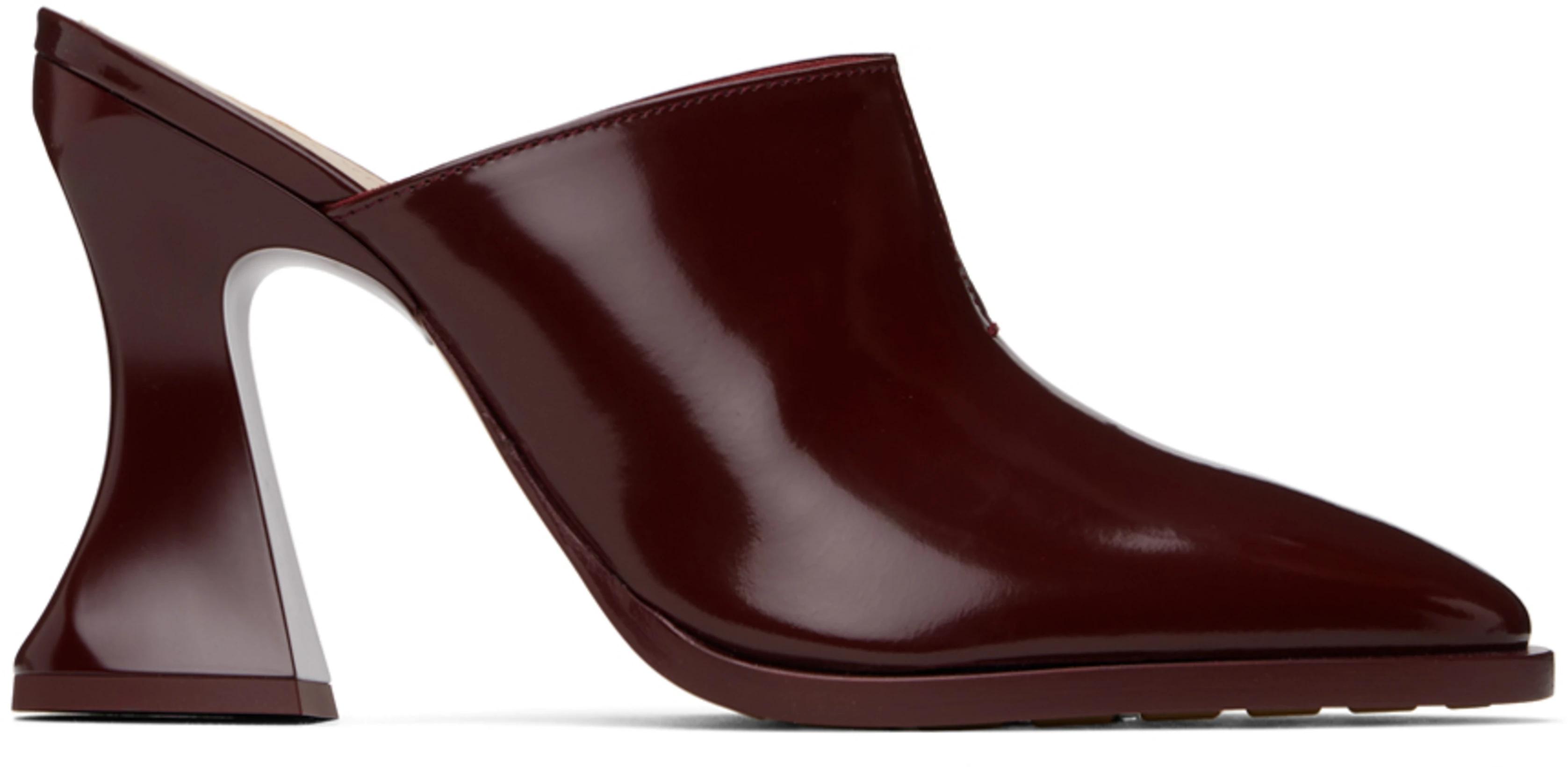 Burgundy Cha-Cha Mules by BOTTEGA VENETA