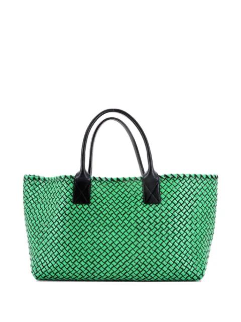 Cabat Tote Intrecciato Brushed Calfskin Medium satchel by BOTTEGA VENETA 