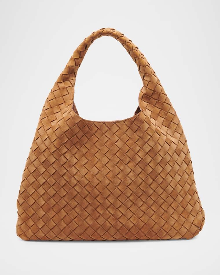 Campana Large Suede Shoulder Bag by BOTTEGA VENETA
