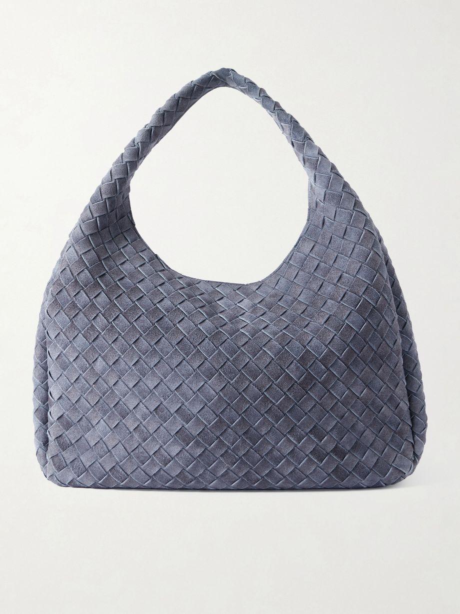 Campana large Intrecciato suede shoulder bag by BOTTEGA VENETA