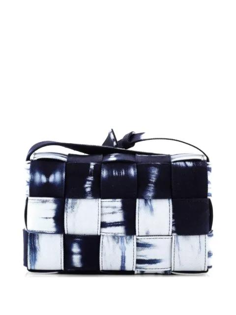 Cassette Crossbody Bag Maxi Intrecciato Tie Dye Denim shoulder bag by BOTTEGA VENETA 