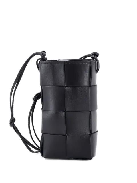 Cassette Phone Holder Maxi Intrecciato Leather crossbody bag by BOTTEGA VENETA 