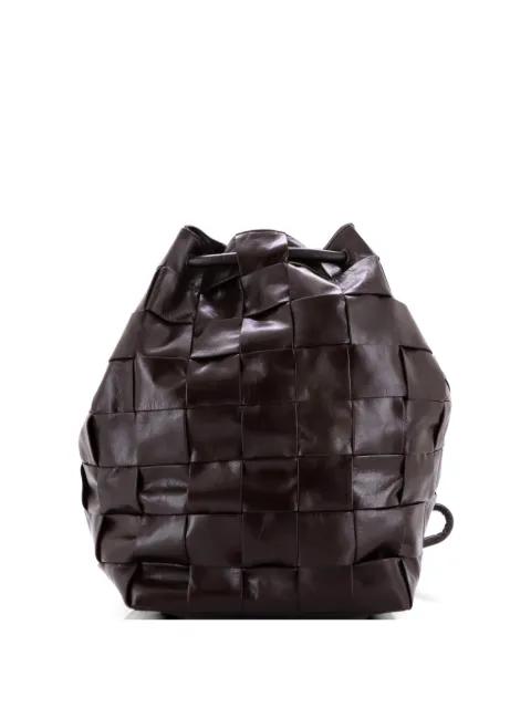 Cassette Sailor Maxi Intrecciato Leather Small backpack by BOTTEGA VENETA 