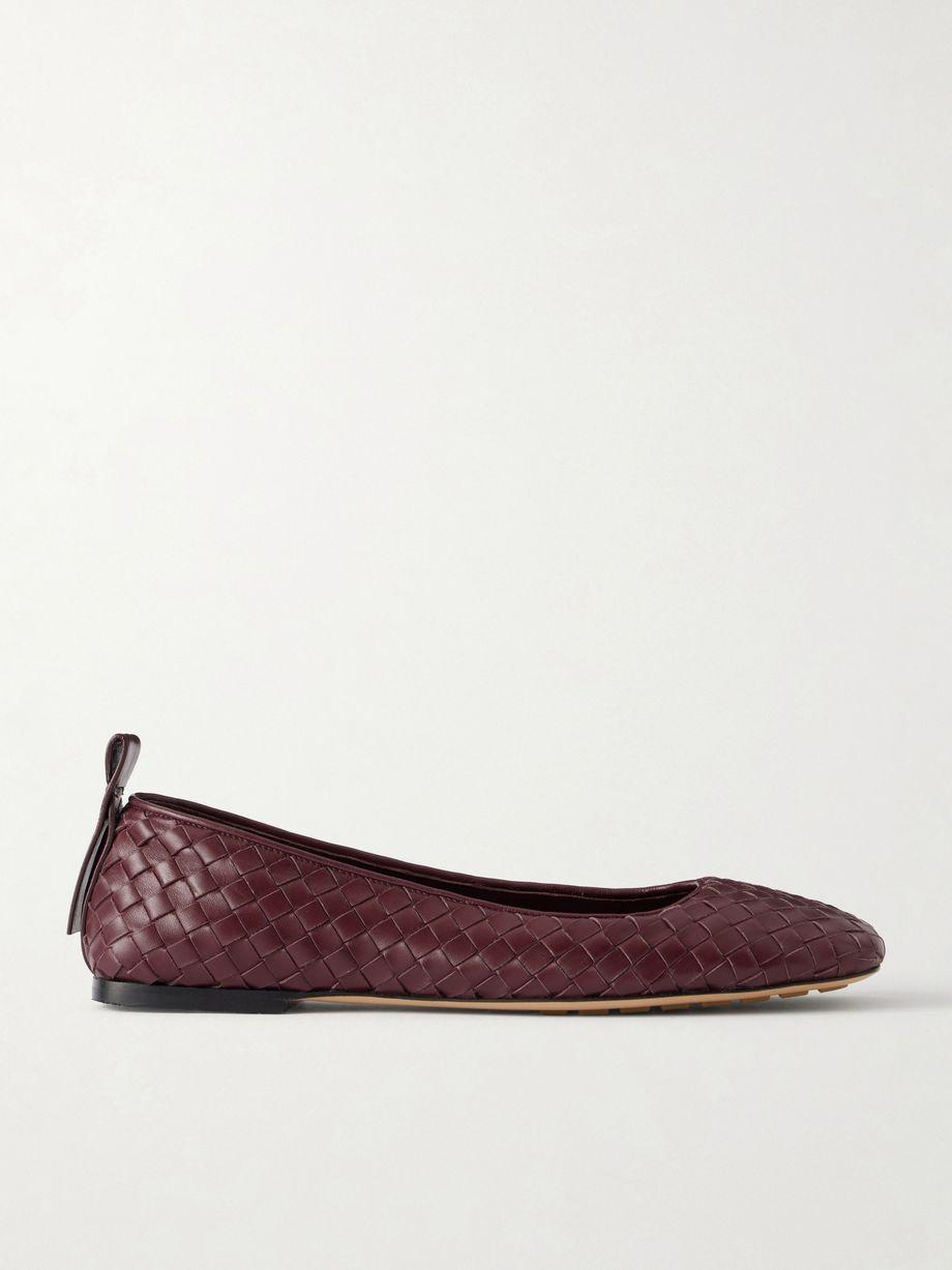 Charlotte intrecciato leather ballet flats by BOTTEGA VENETA