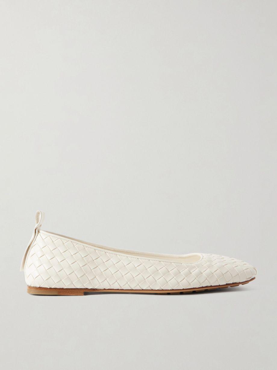 Charlotte intrecciato leather ballet flats by BOTTEGA VENETA