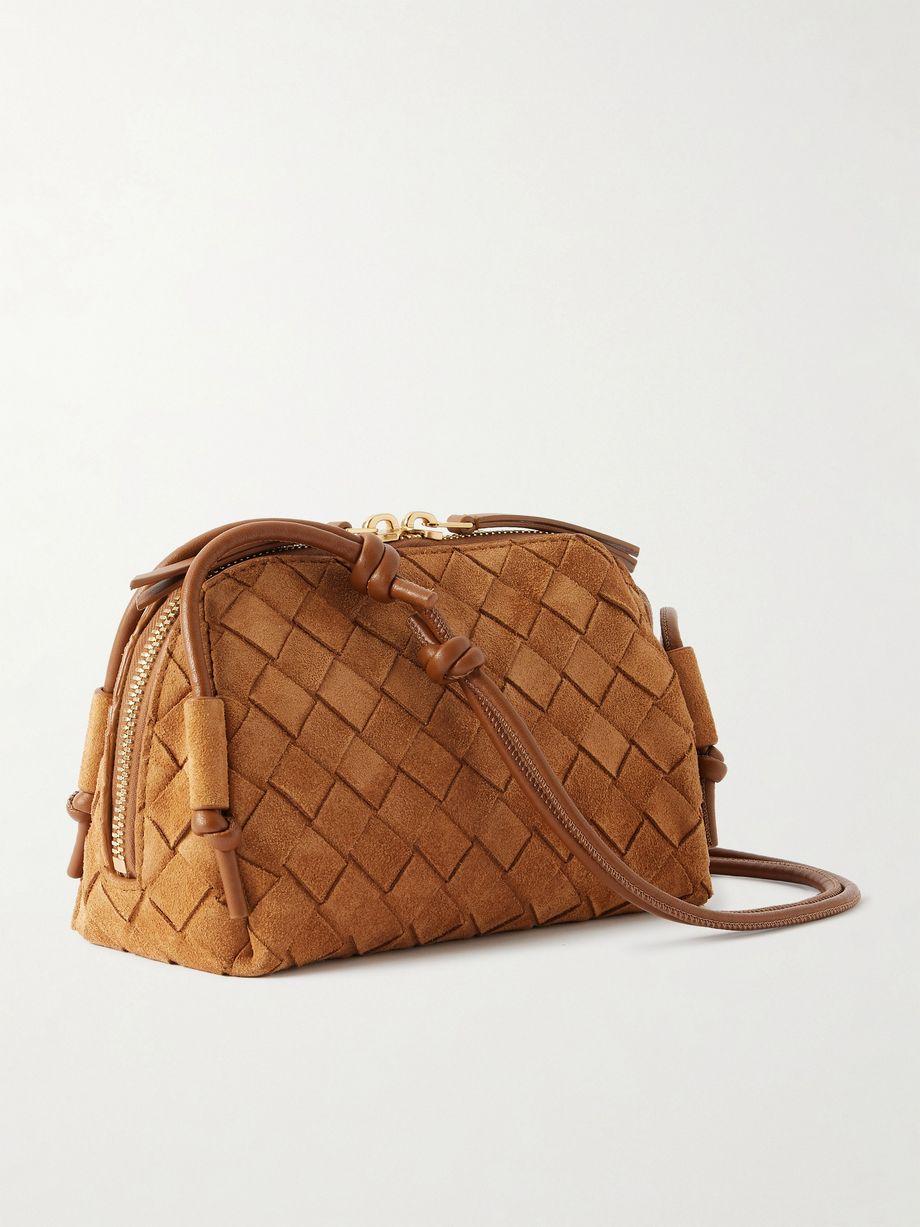 Concert Pouch Intrecciato suede shoulder bag by BOTTEGA VENETA