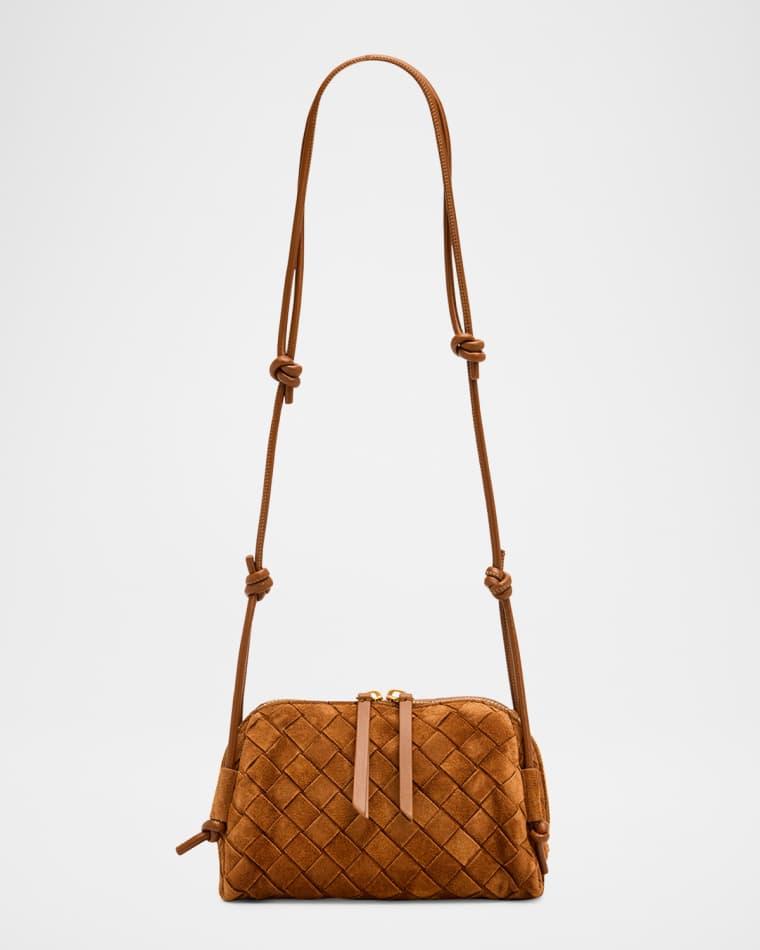 Concert Pouch Suede Crossbody Bag by BOTTEGA VENETA