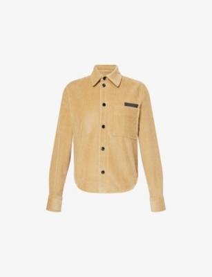 Corduroy Curved-Hem Cotton Shirt by BOTTEGA VENETA