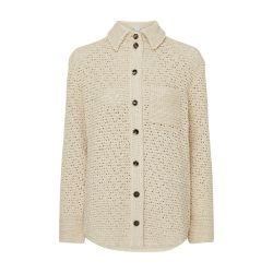 Cotton crochet shirt by BOTTEGA VENETA