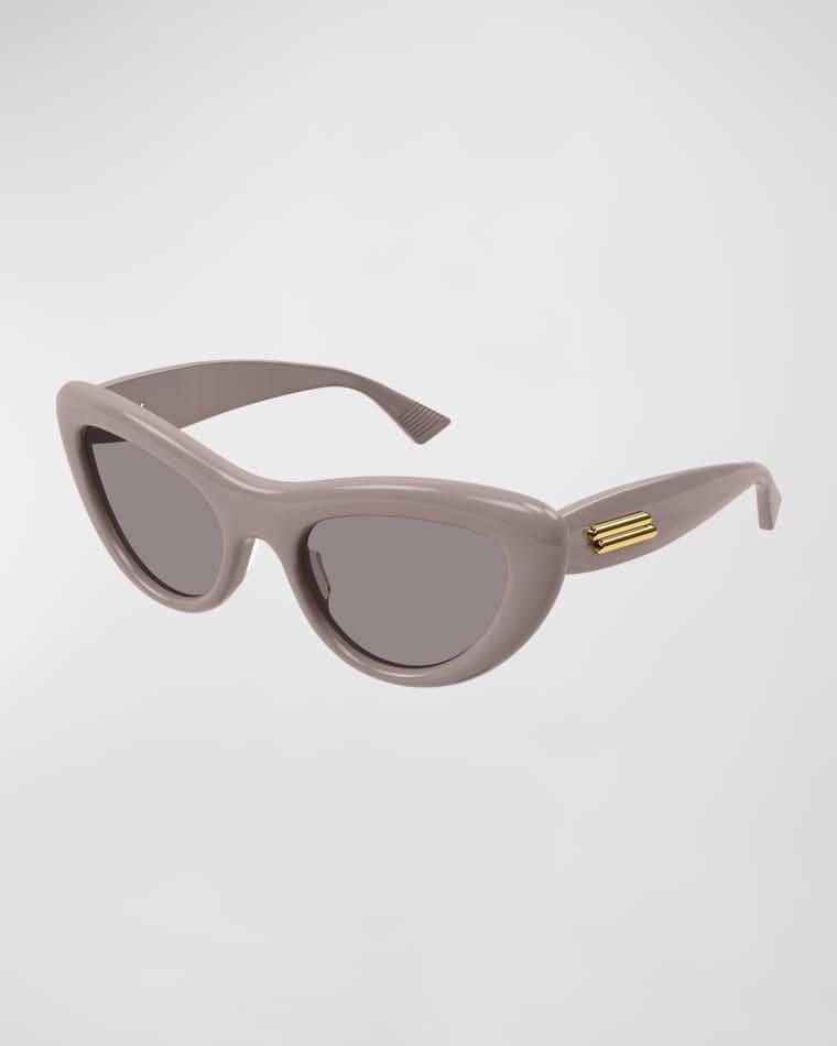 Curvy Acetate Cat-Eye Sunglasses by BOTTEGA VENETA