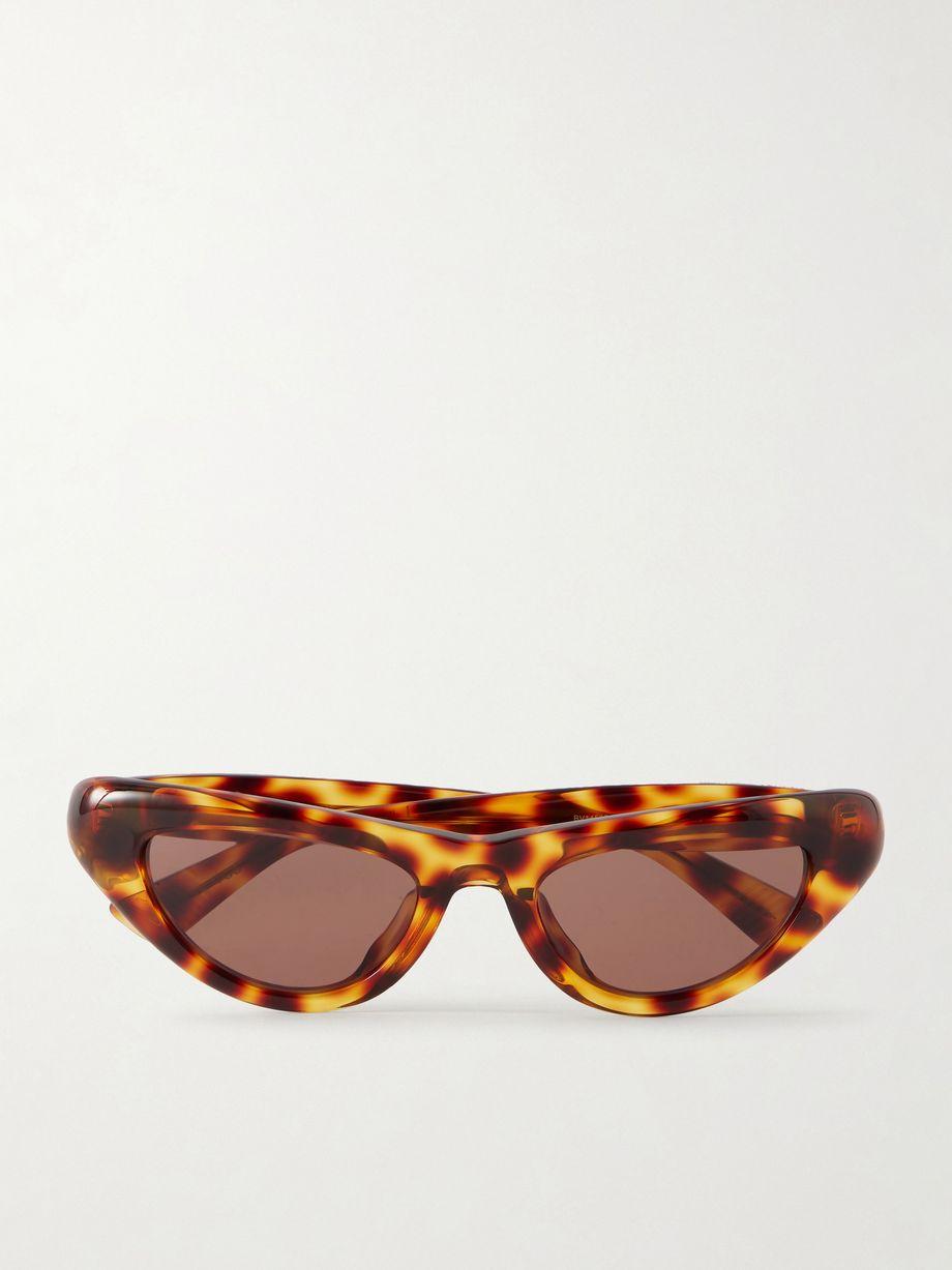 Curvy cat-eye acetate sunglasses by BOTTEGA VENETA