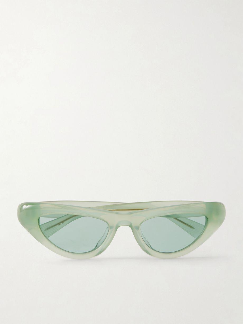 Curvy cat-eye acetate sunglasses by BOTTEGA VENETA