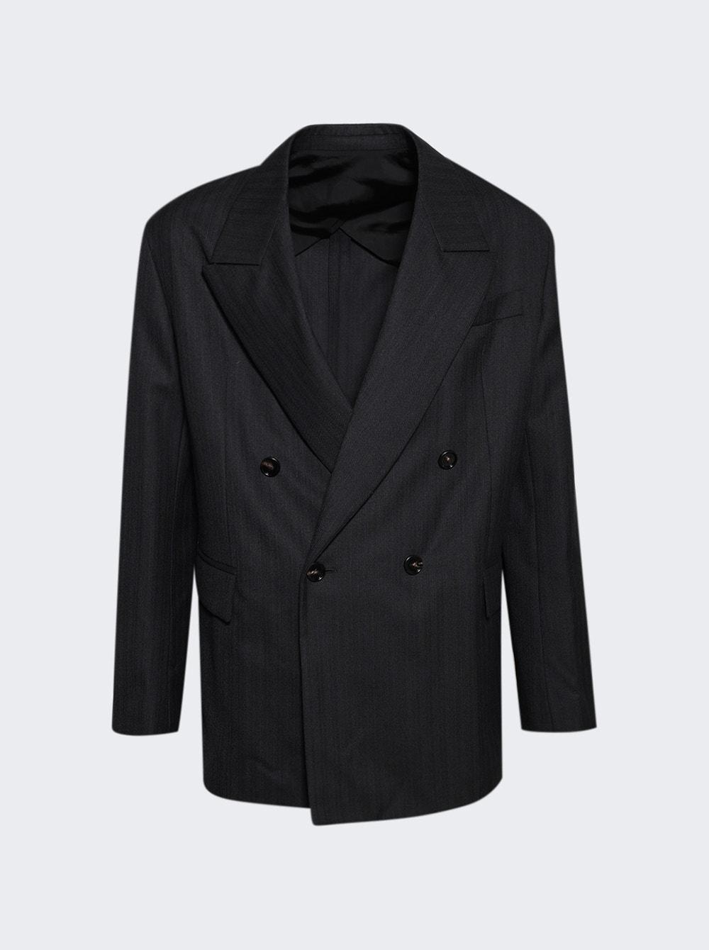 Double Breasted Jacket Black An Dark Blue  | The Webster by BOTTEGA VENETA