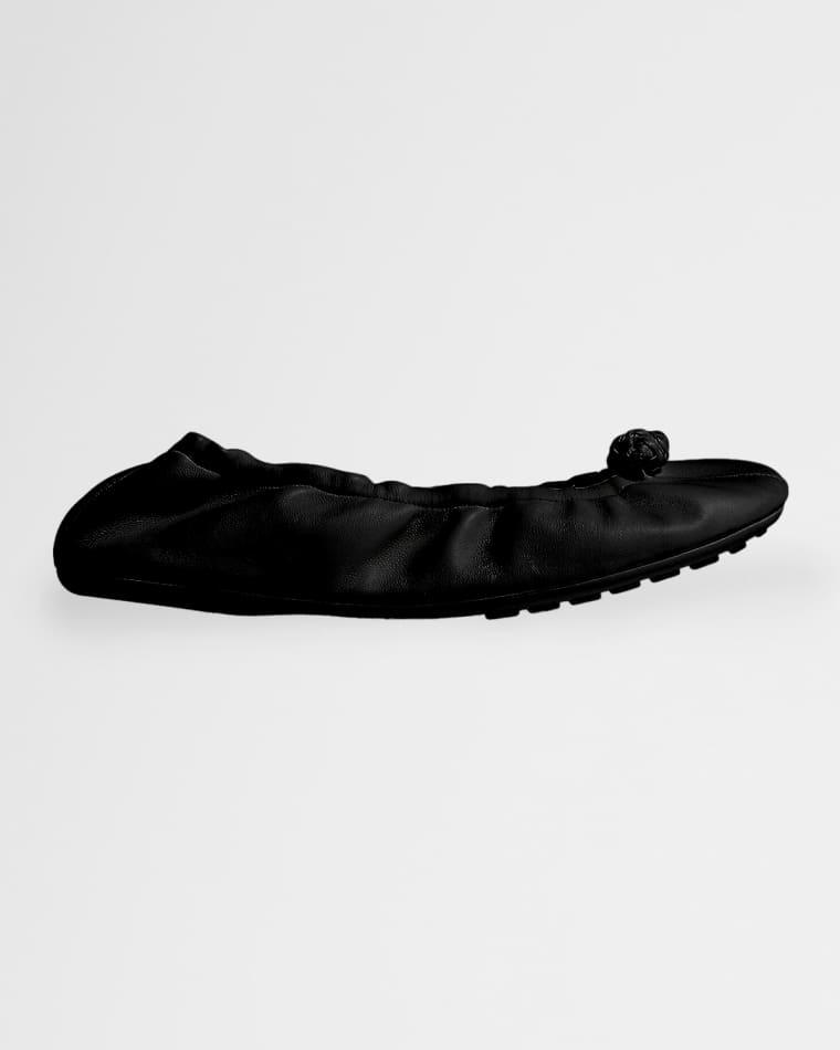 Fantasmina Leather Ballerina Flats by BOTTEGA VENETA