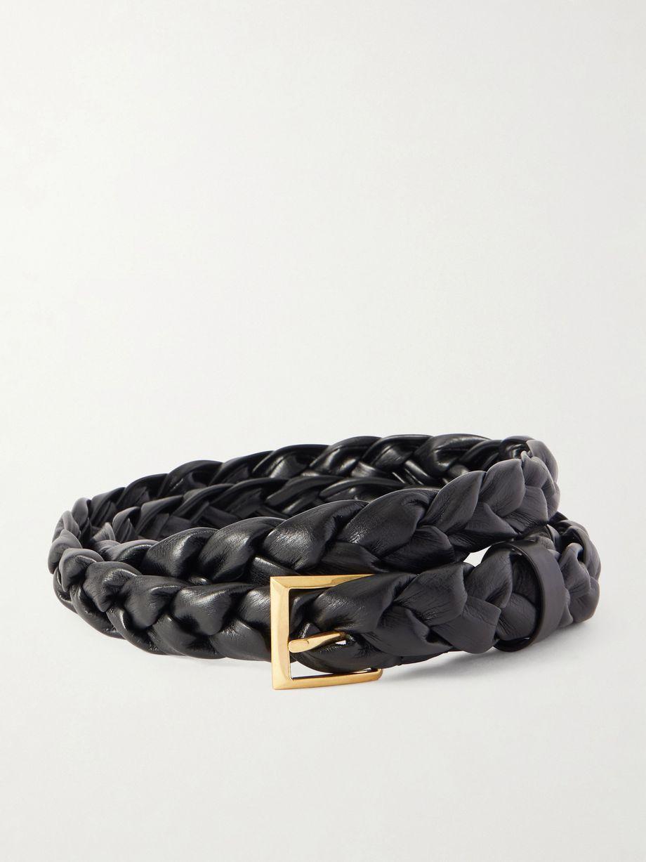 Foulard intrecciato leather belt by BOTTEGA VENETA