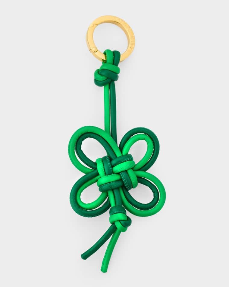 Four-Leaf Clover Nappa Leather Bag Charm by BOTTEGA VENETA