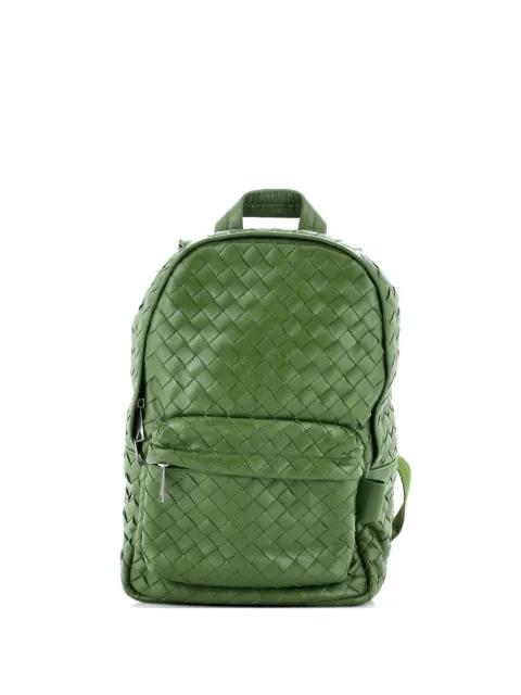 Front Pocket Intrecciato Leather Medium backpack by BOTTEGA VENETA 