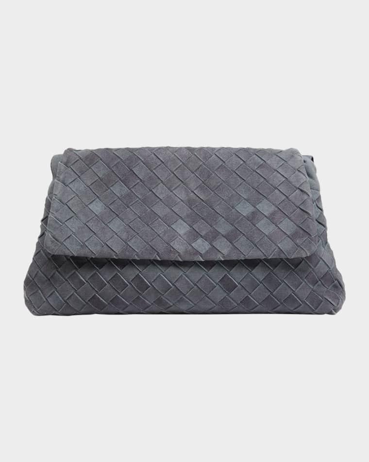 Giorno Dustbag Flap-Top Suede Shoulder Bag by BOTTEGA VENETA