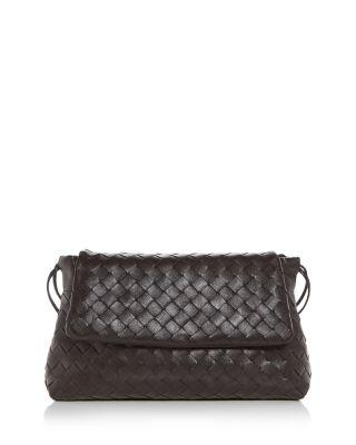 Giorno Intrecciato Leather Shoulder Bag by BOTTEGA VENETA
