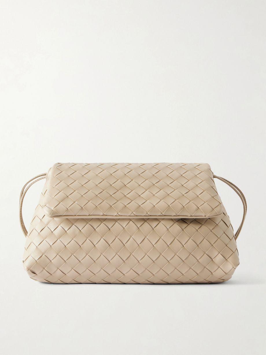 Giorno Intrecciato leather shoulder bag by BOTTEGA VENETA