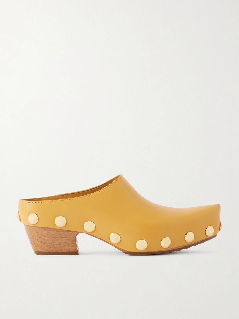 Gondola studded leather clogs by BOTTEGA VENETA