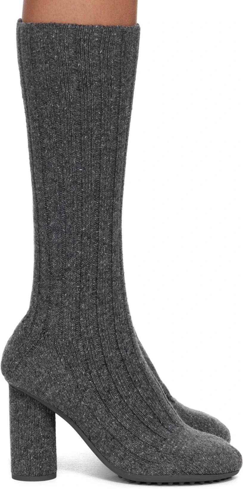 Gray Atomic Boots by BOTTEGA VENETA